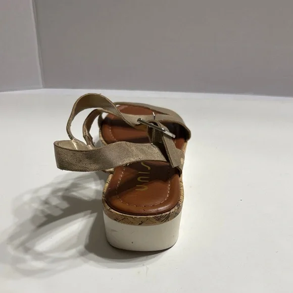 Unisa Gold Strappy Sandals - Picture 4 of 12